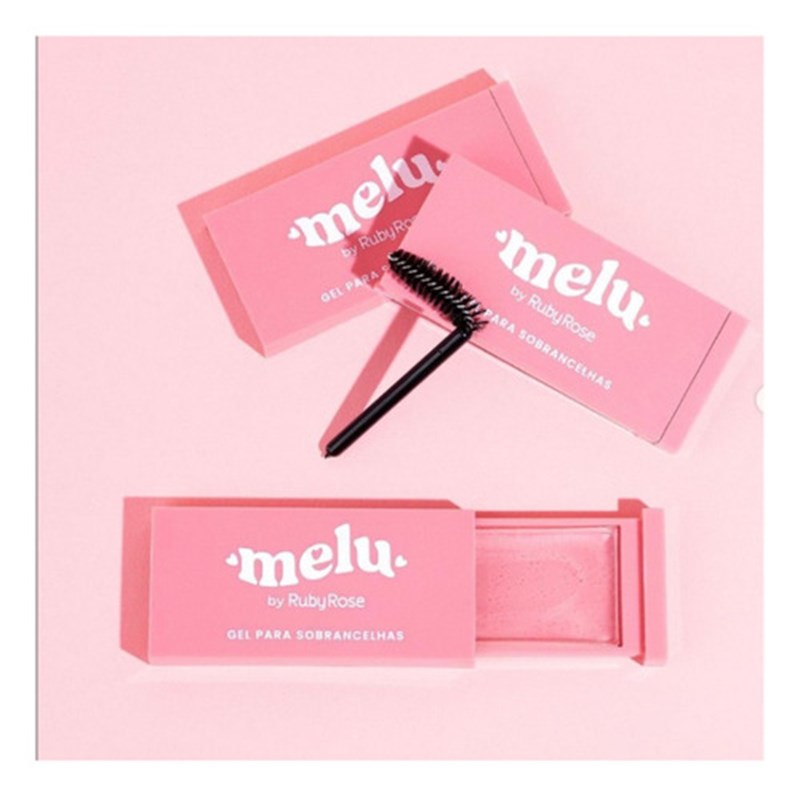 KIT 3 GEL MODELADOR PARA SOBRANCELHAS MELU RUBYROSE 10g