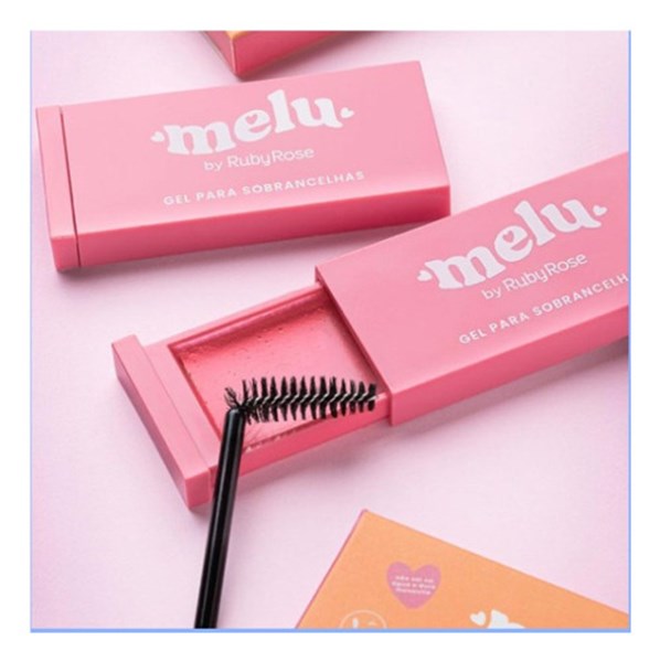 KIT 2 GEL MODELADOR PARA SOBRANCELHAS MELU RUBYROSE 10g