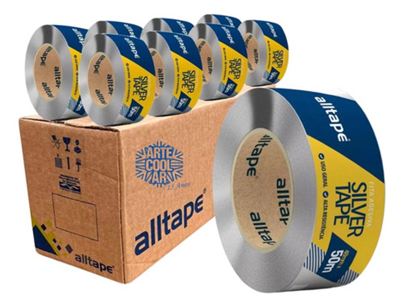 Fita Silver Tape 48mm X 50m Melhor Custo Benefício - Alltape