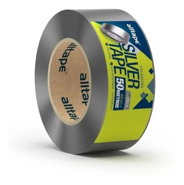 Fita Adesiva Alltape Sk 431 Silver Tape 48mm X 50m Cinza