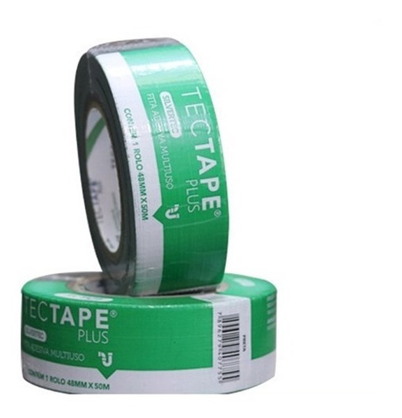 Fita Tectap 2717 Multiuso 48mm X 50m Cor Preta