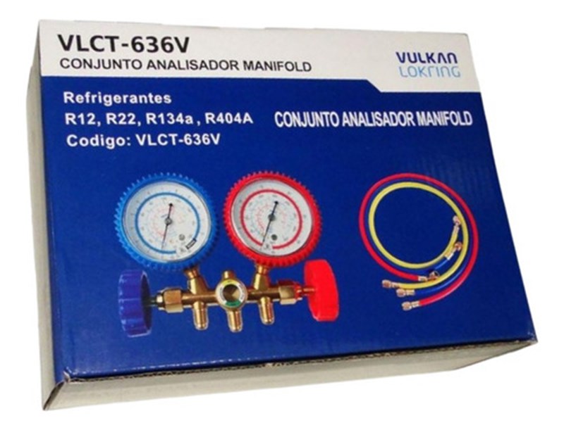 Kit Manifold Gás C/ Mangueira - 90cm (vlct-636) Vulkan