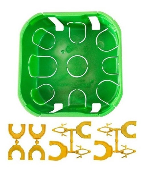 Caixa Passagem Drywall 4x4 - Verde