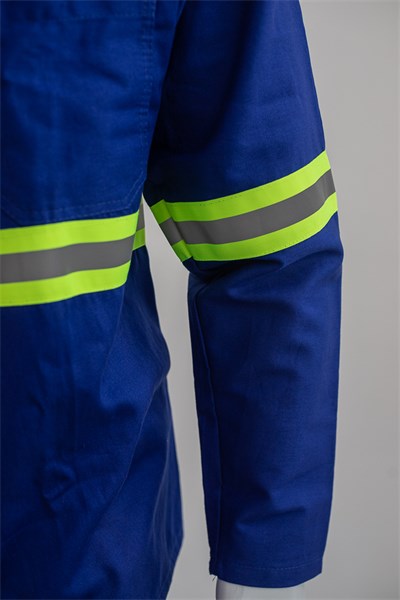 CAMISA BRIM ROYAL  ABERTA MANGA LONGA C/ FAIXA REFLETIVA