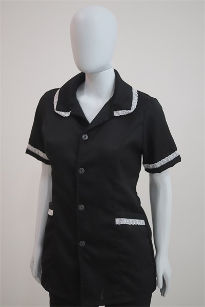 CONJUNTO COPEIRA FEMININO OXFORD PRETO