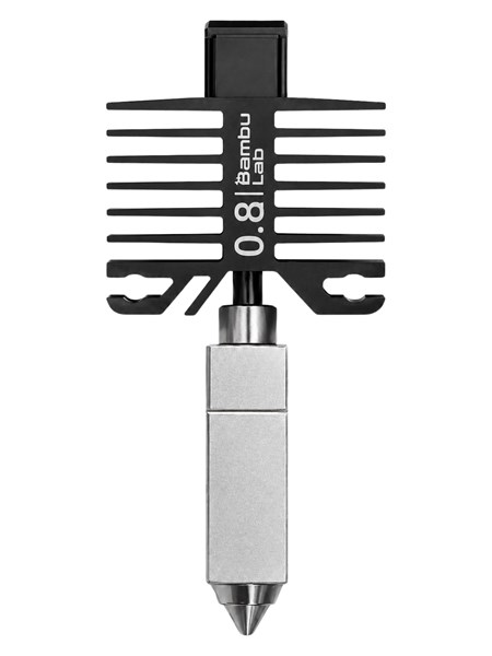 HOTEND BICO DE AÇO ENDURECIDO 0.8MM BAMBU LAB P1P, P1S, X1C cópia cópia