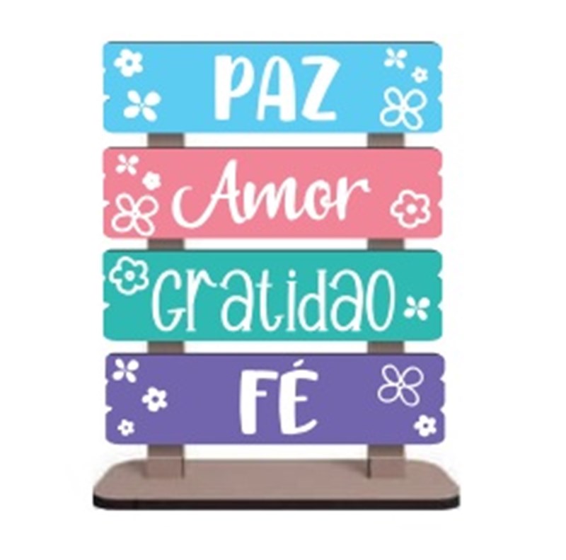 Enfeite de Mesa - Paz Good Vibes