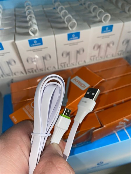 KD-307 - CABOS KAIDI 1M ( V8, IPHONE E TIPO C )