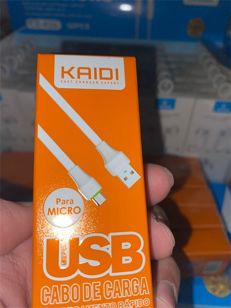 KD-307 - CABOS KAIDI 1M ( V8, IPHONE E TIPO C )