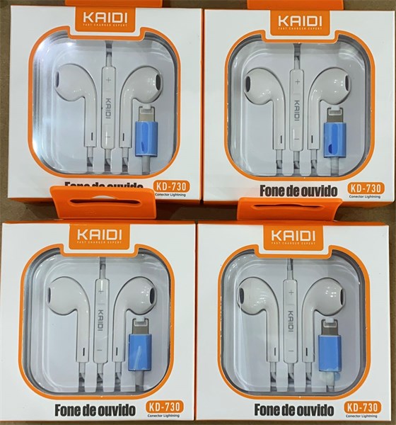 FONE DE OUVIDO KAIDI LIGHTINING (PARA IOS) - KD-730