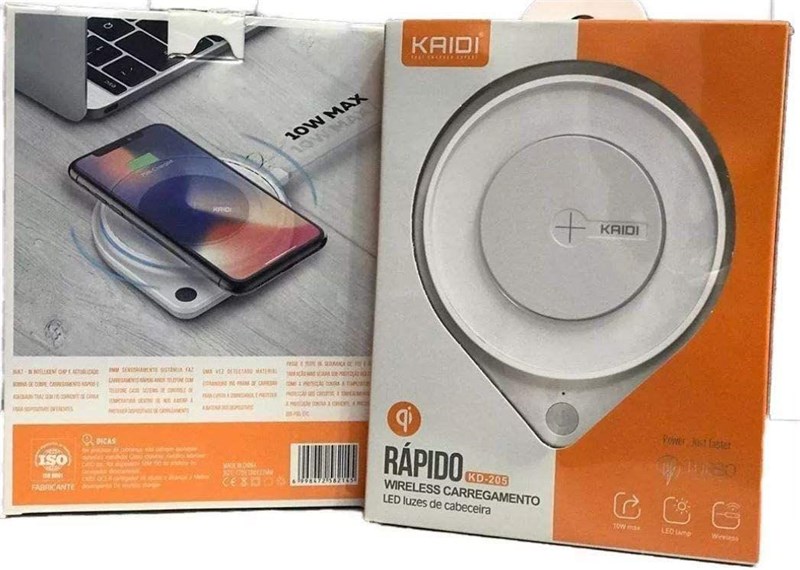BASE DE CARREGAMENTO WIRELESS (POR INDUÇÃO) - KAIDI