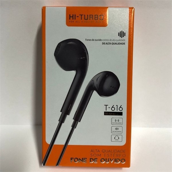 fone de ouvido simples Hi-Turbo T-616