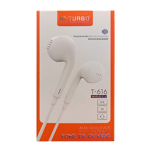 fone de ouvido simples Hi-Turbo T-616