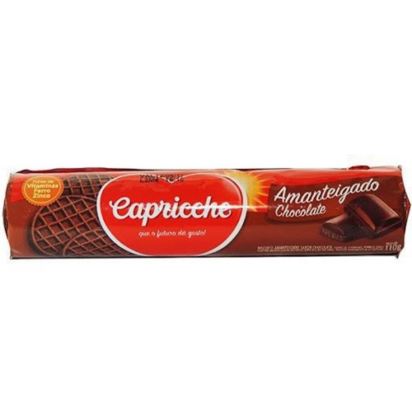BISCOITO AMANTEIGADO CAPRICCHE CHOCOLATE 96G