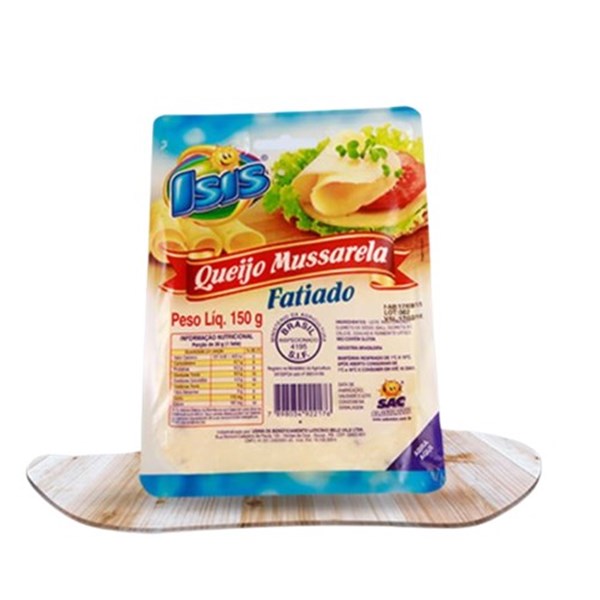 QUEIJO MUSSARELA ISIS FATIADO 150 G