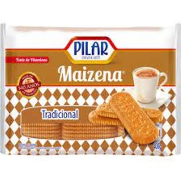 BISCOITO MAIZENA TRADICIONAL PILAR PACOTE 307G