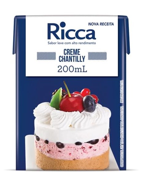 CREME CHANTILLY VEGETAL RICCA CAIXA 1L