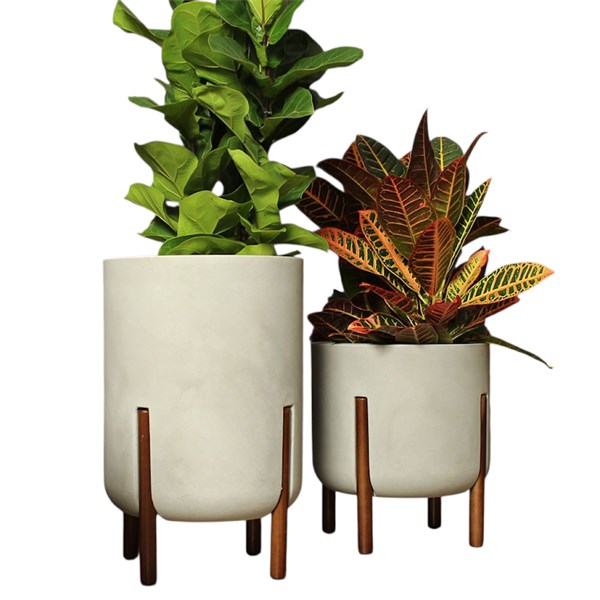 VASO CILINDRICO DECORE OFF-WHITE 34