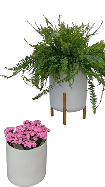VASO CILINDRICO DECORE OFF-WHITE 34