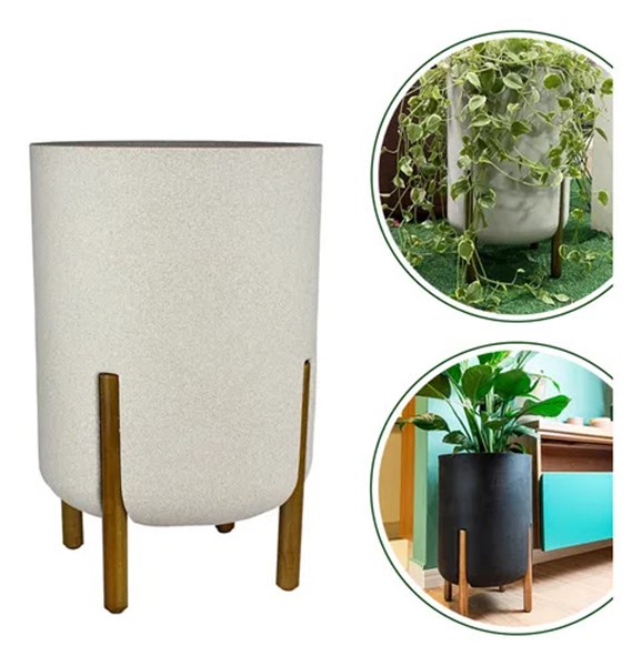 VASO CILINDRICO DECORE OFF-WHITE 34