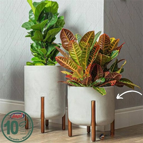 VASO CILINDRICO DECORE OFF-WHITE  33 JAPI