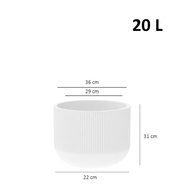 VASO FRINGE CILINDRICO 36 OFF-WHITE JAPI