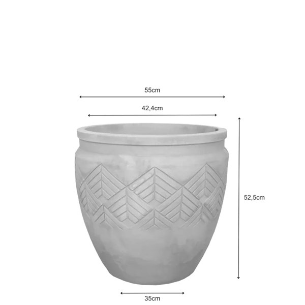 VASO TRIBO 55 - CIMENTO QUEIMADO JAPI