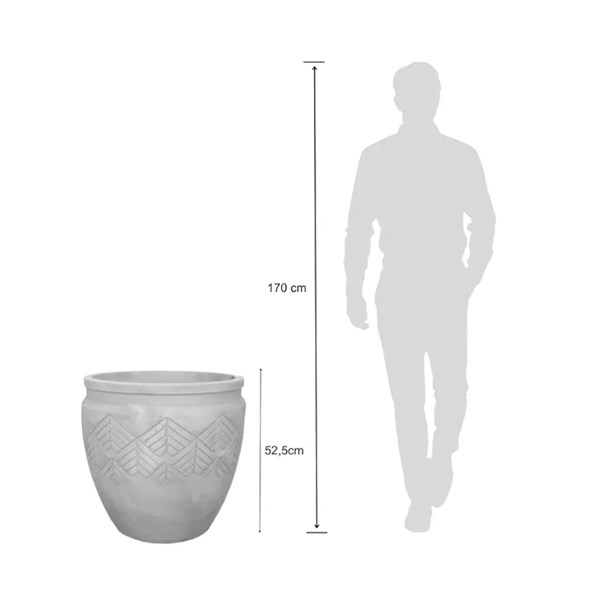 VASO TRIBO 55 - CIMENTO QUEIMADO JAPI