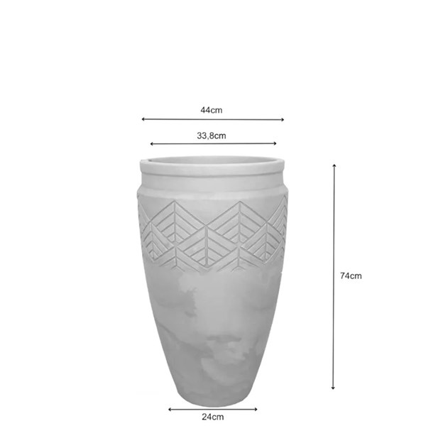 VASO TRIBO 44- CIMENTO QUEIMADO