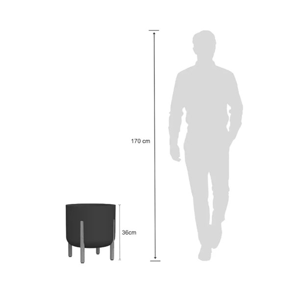 VASO CILINDRICO DECORE CHUMBO 33