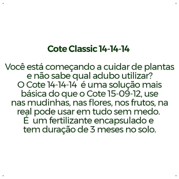 FORTH COTE CLASSIC 3 M 150G 14-14-14