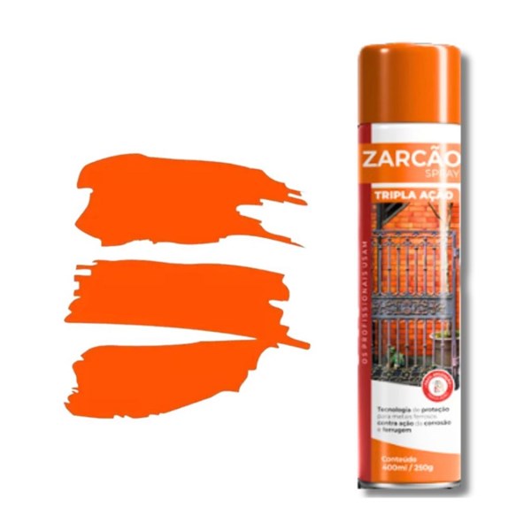Zarcão Spray Tripla Ação Primer Anticorrosivo e Acabamento 400ml Etaniz