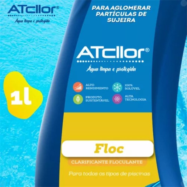 Clarificante Floculante Líquido De Piscina 1 Litro Floc Atcllor