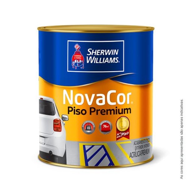 TINTA ACRÍLICA NOVACOR PISO BRANCO FOSCO 900ML              1/4-SHERWIN