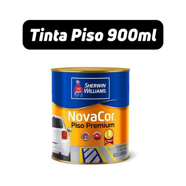 TINTA ACRÍLICA NOVACOR PISO BRANCO FOSCO 900ML              1/4-SHERWIN
