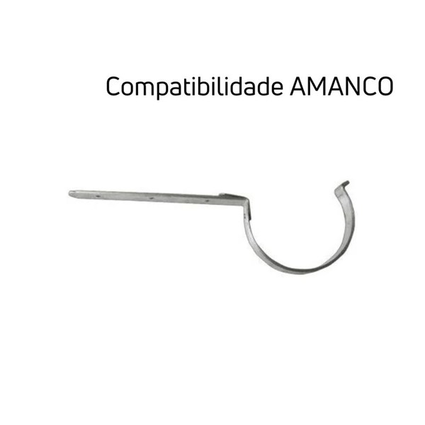 SUPORTE PARA CALHA  AMANCO 170MM RETO ROSINOX