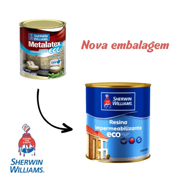 RESINA IMPERMEABILIZANTE METALATEX ECO INCOLOR BRILHANTE                  1/4-SHERWIN
