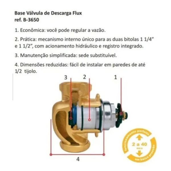 REPARO PISTAO VALVULA DESCARGA ANTIGA FLUX                6136 FABRIMAR