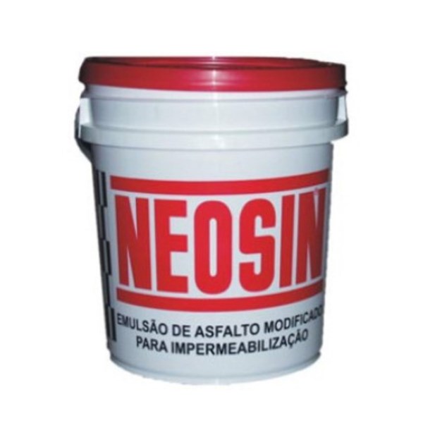 NEOSIN EMULSAO ASFALTICA IMPERMEABILIZANTE BALDE 18KG PRETO