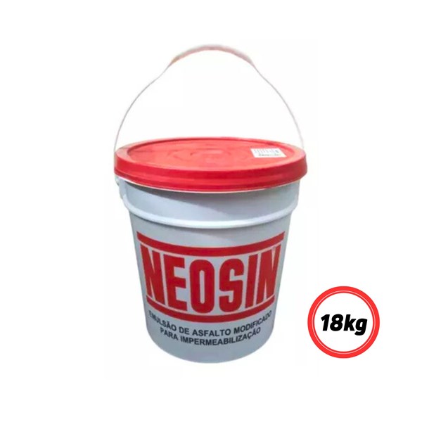 NEOSIN EMULSAO ASFALTICA IMPERMEABILIZANTE BALDE 18KG PRETO