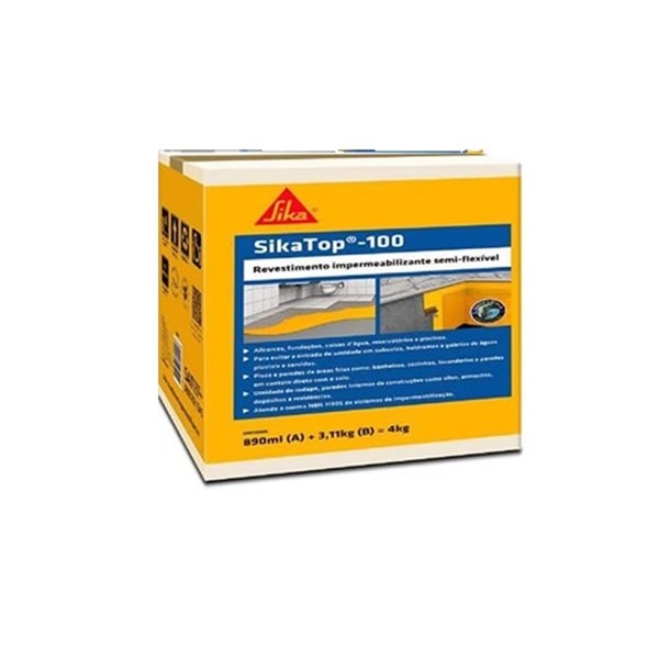 SIKA TOP 100 IMPERMEABILIZANTE CAIXA 4KG                   428058 SIKA