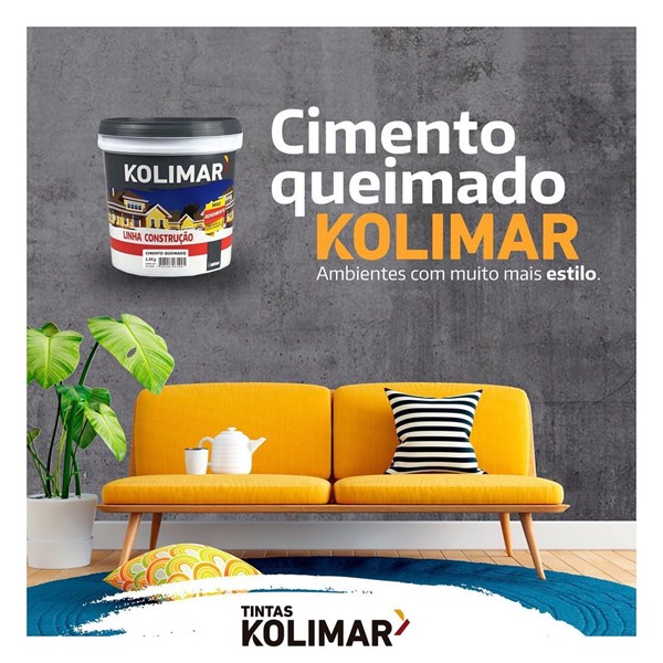 TEXTURA CIMENTO QUEIMADO CINZA MEDIO ARPOADOR 5,8KG KOLIMAR