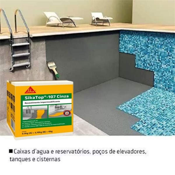 SIKA TOP 107 IMPERMEABILIZANTE CAIXA.4KG                   427868 SIKA
