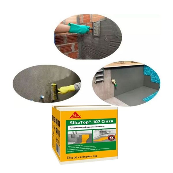 SIKA TOP 107 IMPERMEABILIZANTE CAIXA.4KG                   427868 SIKA