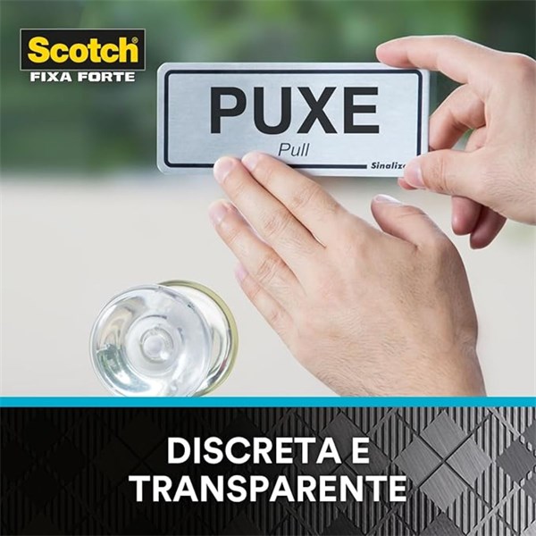 FITA DUPLA FACE SCOTCH FIXA FORTE TRANSPARENTE 24mmx2,0m         3M