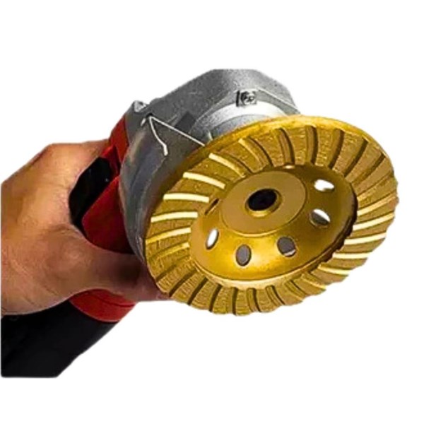 REBOLO DIAMANTADO CONCRETO ESMERILHADEIRA TURBO M14x115MM FERTAK