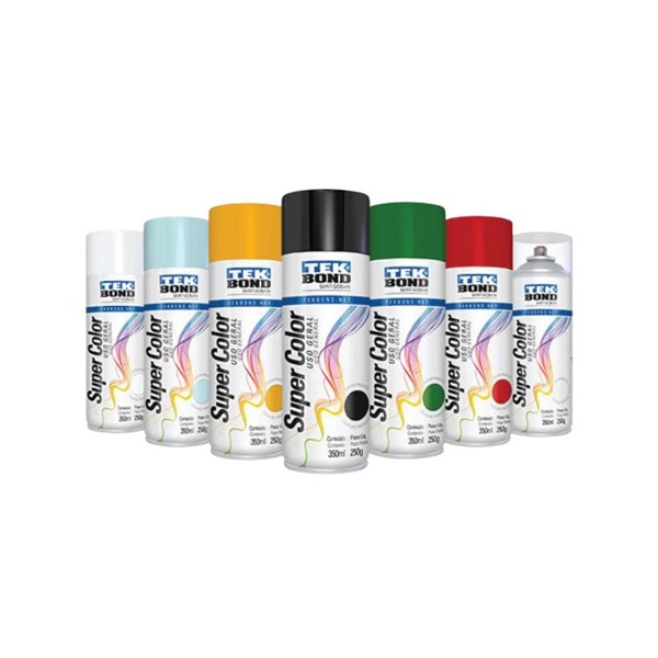 TINTA SPRAY USO GERAL 350ML TEKBOND BRANCO BRILHANTE