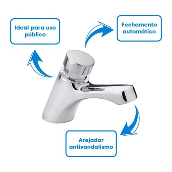 TORNEIRA MESA LAVATORIO AUTOMATICA BIOPRESS  1180-B-FABRIMAR