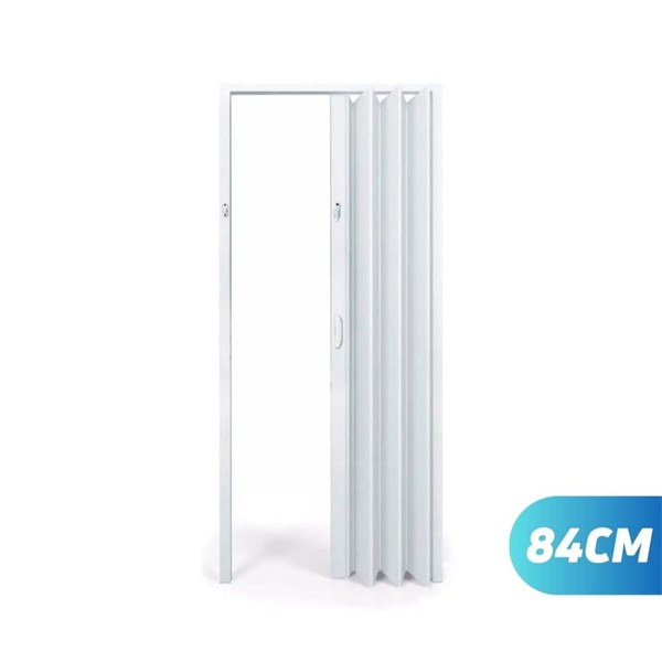 PORTA SANFONADA PVC 2,10x0,84CM BRANCA