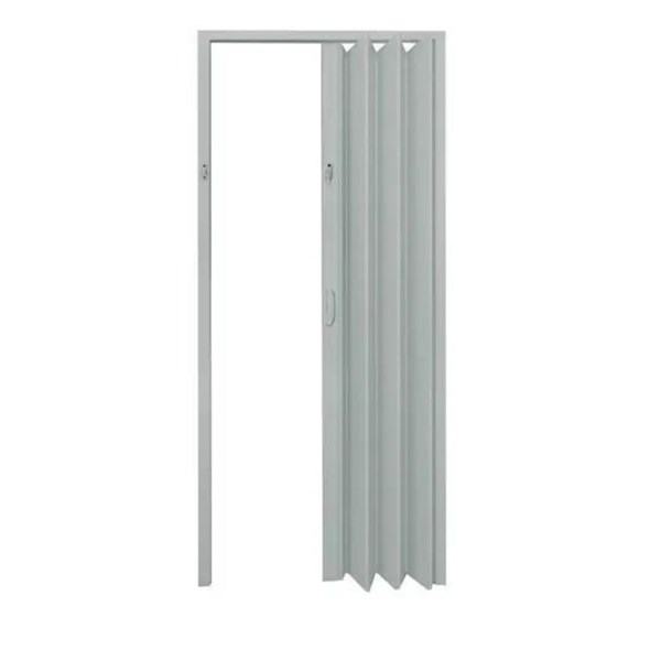 PORTA SANFONADA PVC 84CM X 2,10 CINZA